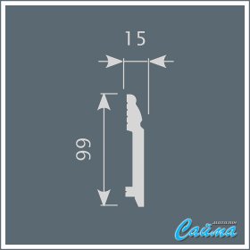 Плинтус Cosca PX027 (15х99х2000)-foto2