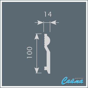 Плинтус Cosca PX028 (14х100х2000)-foto2