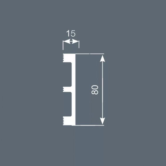 Плинтус Cosca PX048 (15х80х2000)