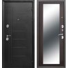 Входная Стальная Дверь с зеркалом MAXI Ferroni (Цитадель) 10 см Троя Серебро/Венге