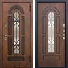 Уличная Входная Дверь Ferroni Цитадель Изотерма Vitra (Витра) Грецкий Орех/Грецкий Орех - Фото №1