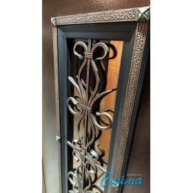 Уличная Входная Дверь LUX с терморазрывом Венеция Медный Антик/Белый Ясень-foto4