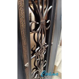 Уличная Входная Дверь LUX с терморазрывом Венеция RAL 7024/Белый Ясень-foto5