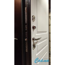 Входная Дверь Броня 20 с терморазрывом RAL Букле Графит/Бианко-foto3