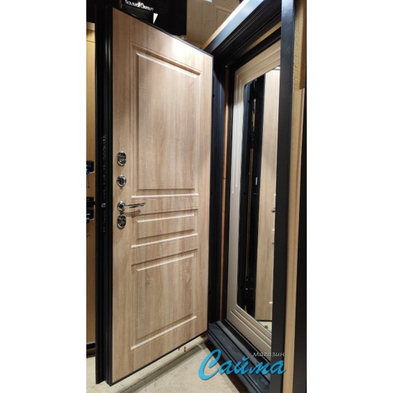 Входная Дверь Броня 62 с терморазрывом RAL Букле Графит/Сонома