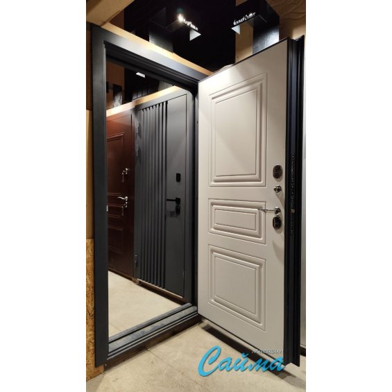 Входная Дверь Броня Консул.1 7024 Серая/Белая матовая (Уличная) с Терморазрывом Входная Дверь Броня Консул.1 7024 Серая/Белая матовая (Уличная) с Терморазрывом