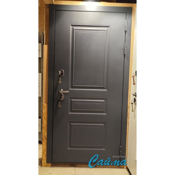 Входная Дверь Броня Консул.1 7024 Серая/Белая матовая (Уличная) с Терморазрывом Входная Дверь Броня Консул.1 7024 Серая/Белая матовая (Уличная) с Терморазрывом