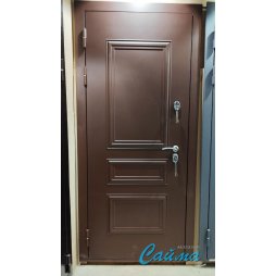 Входная Дверь Броня Консул.1 8017 Коричневая/Белая матовая (Уличная) с Терморазрывом-foto3