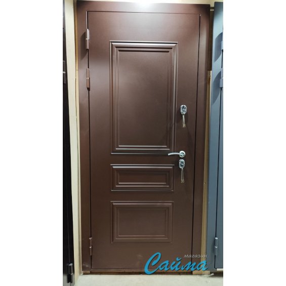 Входная Дверь Броня Консул.1 8017 Коричневая/Белая матовая (Уличная) с Терморазрывом Входная Дверь Броня Консул.1 8017 Коричневая/Белая матовая (Уличная) с Терморазрывом