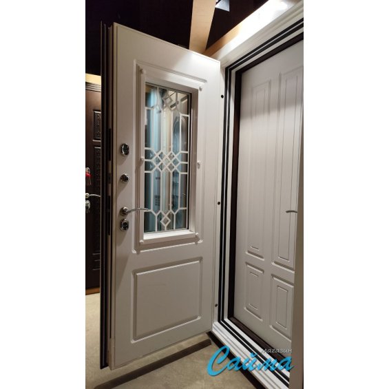 Входная Дверь Броня Консул 3 Ф стеклопакет 9003 Белая/Белый софт (Уличная) с Терморазрывом Входная Дверь Броня Консул 3 Ф стеклопакет 9003 Белая/Белый софт (Уличная) с Терморазрывом