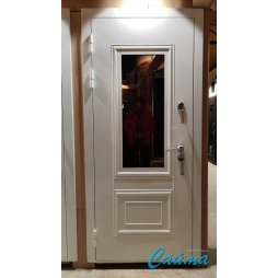 Входная Дверь Броня Консул 3 стеклопакет 9003 Белая/Белый софт  (Уличная) с Терморазрывом-foto3