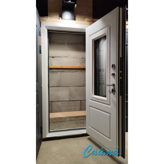 Входная Дверь Броня Консул 3 стеклопакет 9003 Белая/Белый софт (Уличная) с Терморазрывом Входная Дверь Броня Консул 3 стеклопакет 9003 Белая/Белый софт (Уличная) с Терморазрывом