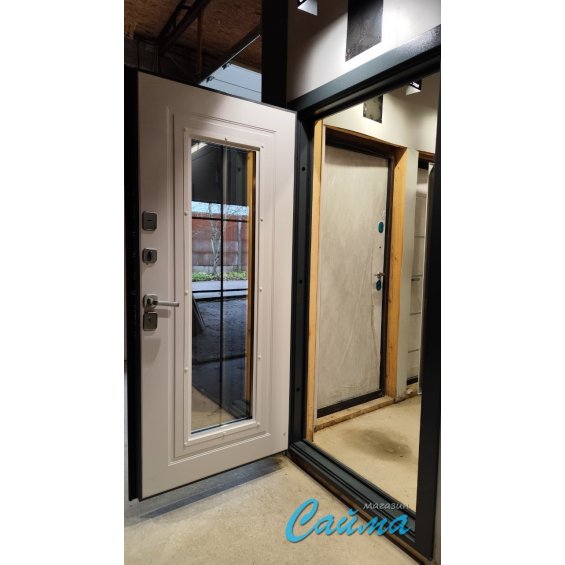 Входная Дверь Броня Консул.4 стеклопакет 7024 Серая/Белый софт (Уличная) с Терморазрывом Входная Дверь Броня Консул.4 стеклопакет 7024 Серая/Белый софт (Уличная) с Терморазрывом