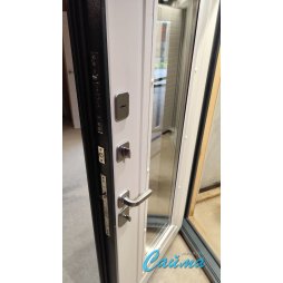 Входная Дверь Броня Консул.4 стеклопакет 7024 Серая/Белый софт  (Уличная) с Терморазрывом-foto4