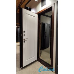 Входная Дверь Броня Консул.5 8017 Коричневая/Белая матовая (Уличная) с Терморазрывом-foto6