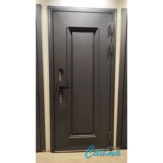 Входная Дверь Броня Консул Монблан 7024 Серая/Белый софт  (Уличная) с Терморазрывом