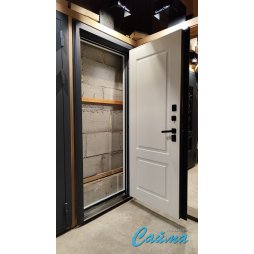 Входная Дверь Броня Консул Непал 7024 Серая/Белый софт  (Уличная) с Терморазрывом-foto7