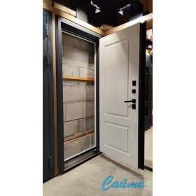 Входная Дверь Броня Консул Непал 7024 Серая/Белый софт  (Уличная) с Терморазрывом-foto7