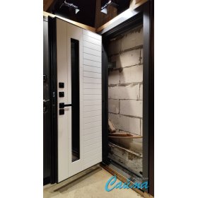 Входная Дверь Броня Крафт Диамант Серый/Белый Софт  (Уличная) с Терморазрывом-foto6