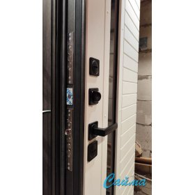 Входная Дверь Броня Крафт Диамант Серый/Белый Софт  (Уличная) с Терморазрывом-foto5