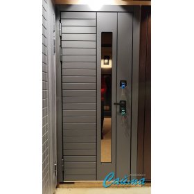 Входная Дверь Броня Крафт Диамант Серый/Белый Софт  (Уличная) с Терморазрывом-foto3