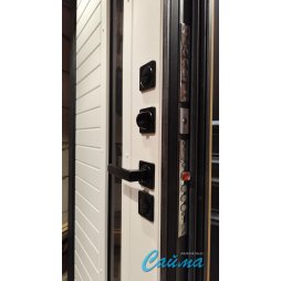 Входная Дверь Броня Крафт Дуб Чарльстон Коричневый/Белый Софт (Уличная) с Терморазрывом-foto5