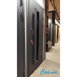 Входная Дверь Броня Квадро с терморазрывом, RAL 7024 - Эмаль Серая-foto4