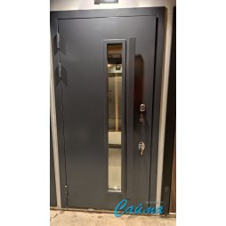 Входная Дверь Броня Квадро с терморазрывом, RAL 7024 - Эмаль Серая-foto7