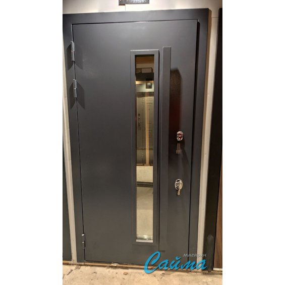 Входная Дверь Броня Квадро с терморазрывом, RAL 7024 - Эмаль Серая Входная Дверь Броня Квадро с терморазрывом, RAL 7024 - Эмаль Серая