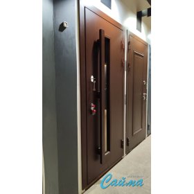 Входная Дверь Броня Квадро с терморазрывом, RAL 8017 - Эмаль Коричневая-foto4