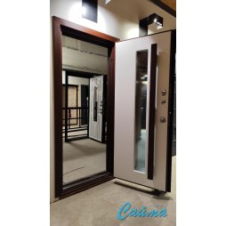 Входная Дверь Броня Квадро с терморазрывом, RAL 8017 - Эмаль Коричневая-foto6