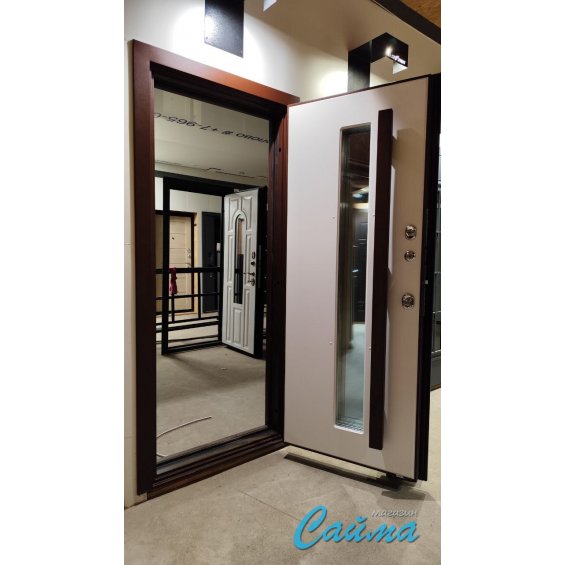 Входная Дверь Броня Квадро с терморазрывом, RAL 8017 - Эмаль Коричневая Входная Дверь Броня Квадро с терморазрывом, RAL 8017 - Эмаль Коричневая