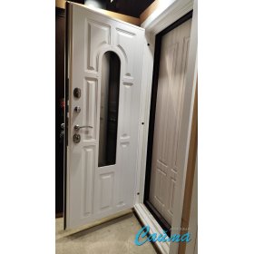 Входная Дверь Броня Лацио Белая/Белая (Уличная) с Терморазрывом-foto3