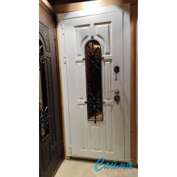 Входная Дверь Броня Лацио Белая/Белая (Уличная)-foto5