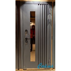 Входная Дверь Броня Марс с терморазрывом и стеклопакетом, RAL 7024 - Эмаль Серая-foto6