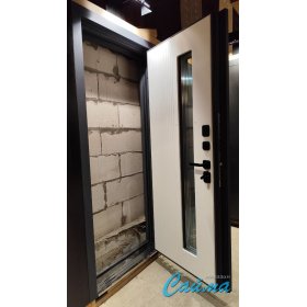 Входная Дверь Броня Марс с терморазрывом и стеклопакетом, RAL 7024 - Эмаль Серая-foto7