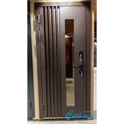 Входная Дверь Броня Марс с терморазрывом и стеклопакетом, RAL 8017 - Эмаль Серая-foto3