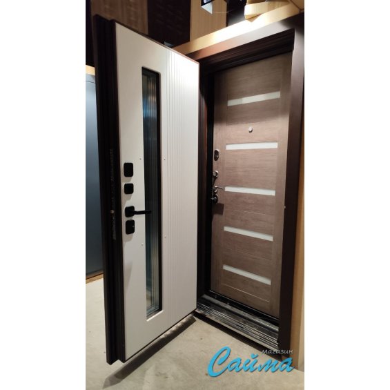 Входная Дверь Броня Марс с терморазрывом и стеклопакетом, RAL 8017 - Эмаль Серая Входная Дверь Броня Марс с терморазрывом и стеклопакетом, RAL 8017 - Эмаль Серая