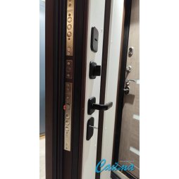 Входная Дверь Броня Марс с терморазрывом и стеклопакетом, RAL 8017 - Эмаль Серая-foto5