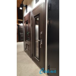 Входная Дверь Броня Винсон стеклопакет рал 8019/Белый софт  (Уличная) с Терморазрывом-foto4