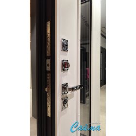 Входная Дверь Броня Винсон стеклопакет рал 8019/Белый софт (Уличная) с Терморазрывом-foto6