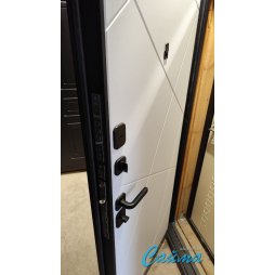 Входная Дверь Ferroni (Цитадель) Черный Кварц Сатин Черный/Сатин Белый-foto3