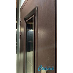 Входная Дверь Luxor Termo 3 с терморазрывом и степлопакетом Букле Шоколад (Люксор)-foto7