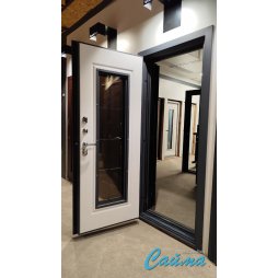 Входная Дверь Luxor Termo 4 с терморазрывом и степлопакетом. Букле Антрацит/Белая (Люксор)-foto8