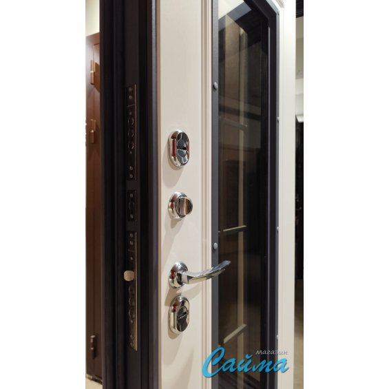 Входная Дверь Luxor Termo 4 с терморазрывом и степлопакетом. Букле Антрацит/Белая (Люксор) Входная Дверь Luxor Termo 4 с терморазрывом и степлопакетом. Букле Антрацит/Белая (Люксор)