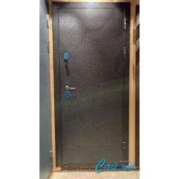 Входная Дверь T-Doors с терморазрывом и большим зеркалом Серебро/Эмалит Белый-foto3