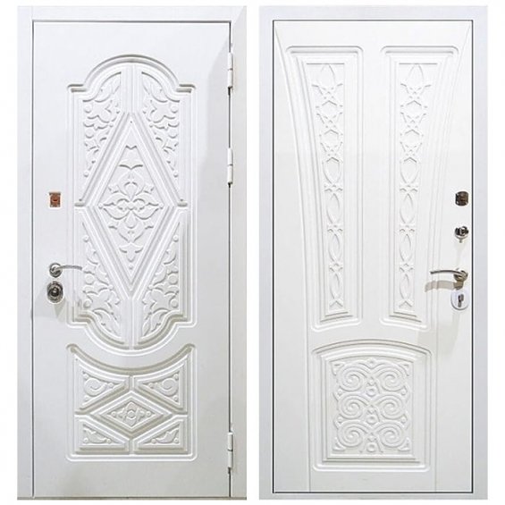 Входная Дверь Стальной Стандарт S13 (С13) (Софт Тач Белый)