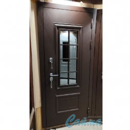 Входная Дверь Броня Консул 3 стеклопакет 8017 Коричневый/Белый софт (Уличная) с Терморазрывом-foto4