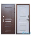 Входная Дверь Броня Консул.1 8017 Коричневая/Белая матовая (Уличная) с Терморазрывом