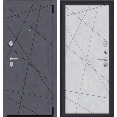 Входная Дверь Porta R-3 15-15 Graphite Art Снежный